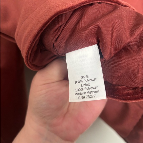 LC Lauren Conrad Women's Velvet Rust Jacket - Picture 5 of 5